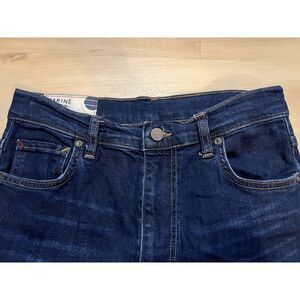 Marine Layer High Rise Skinny‎ Jeans Womens Size 25 Dark Wash Raw Hem